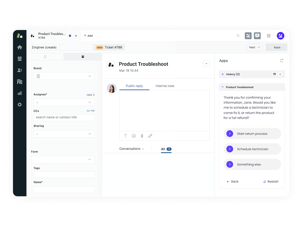 Zingtree for Complex CX screenshot 1